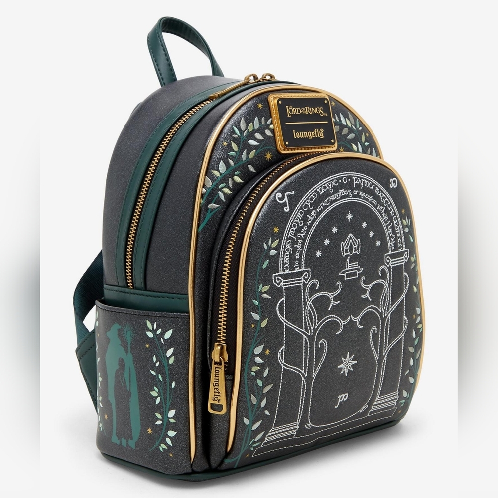 Loungefly The Lord of the Rings Doors of Durin Glow-in-the-Dark Mini Backpack - Picture 8 of 12
